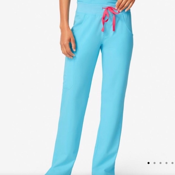 Figs Small, Regular Neon Blue Kade Cargo Scrub Pants - Picture 1 of 2